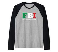 FBI - Italiano a Toda Sangre Camiseta Manga Raglan