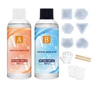 Fbinys Art and Craft Epoxy Resin, Crystal Epoxy Resin Kit, Epoxy Resin Art Kit, Beginners-Friendly Resin Kit, Resin Jewelry Making, Keychain Making Kit, Resin, Art and Craft Kit, Resin