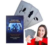 Fbinys Beginner Tarot Deck, Red Fairy 78-Card Set, Board Game Fortune Telling Cards with Durable Design, Oracle Deck with Illustrated Guidebook, Divination Tool for Fate Reading and Party Play