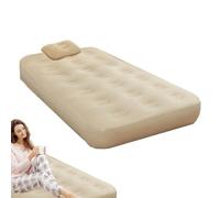 Fbinys Blow-Up Air Mattress, Twin Camping Bed, Automatic Inflating Pad, Built-In Pump for Easy Setup, Portable Design, Waterproof, Ideal for Travel & Outdoor Sleeping