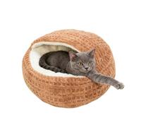 Fbinys Cama para Gatos con Capucha | Cama para Cachorros En Forma De Concha Semi Cerrada | Tienda Casa para Mascotas De Cachorros | para Hogar Dormitorio Habitación Sala De Estar Balcón