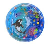 Fbinys Cat Sensory Water Mat, Cartoon Water Pad Pets and Babies, Cool Fun Playing & Sleeping Waterbed for Small, Medium, Large Kittens, Puppies, Home, Outdoor Entertainment