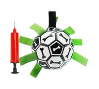 Fbinys Dog Soccer Ball, Interactive Pet Toy, Puppy Water Ball Soft Indestructible Design, Includes Pump & Straps Various Sizes Ideal For Outdoor Yard Games, Small & Large Dogs