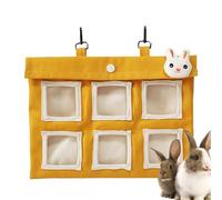 Fbinys Hay Holder for Rabbits, Canvas Bunny Hay Holders, Small Animal Feeding Supplies, Pet Food Storage Container, Scratch-Resistant, Ideal for Rabbit, Chinchillas, Guinea Pigs