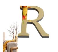 Fbinys Letras de pared de espejo acrílico | Calcomanías de pared autoadhesivas con 3D - Letra de pegatinas de de espejo, signo de letra de decoración del hogar, calcomanía de arte para