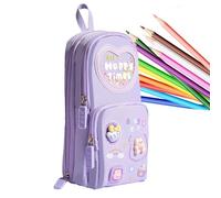 Fbinys Mini Backpack Pencil Case, Big Capacity Pen Pouch, 8x5 Inches School Supplies Organizer with Zipper, Durable Pencil Storage Bag, Stationery Holder with Fun Design, Backpack Pen Case for Teens