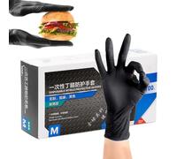 Fbinys Nitrile Gloves, Food Safe Gloves, 100 Pack Glove with Powder-Free Design, Protective Glove with Textured Grip, Purpose Nitriles for Cooking and Cleaning Household Safety
