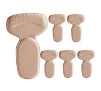 Fbinys Protectores de talón para zapatos, 8 piezas que absorben la humedad, antideslizantes, rellenos de zapatos demasiado grandes, cojín de tacón alto, para mujeres y hombres, zapatos planos