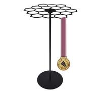 Fbinys Rotatable Medals Hanger, Display Ribbon Holder, Metal Medals Rack with Rotation, Versatile Display Shelf with Sturdy Frame, Sports Displays Stand for Home and Office Award Organizer