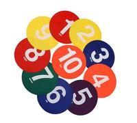 Fbinys Soccer Practice Markers, Agility Training Dots, Numbered Training Markers, Floor Marking Discs, Practice Markers, Lightweight Training Equipment, Multi Sport Training Dots