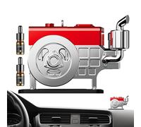 Fbinys Solar Powered Car Aromatherapy, Decorative Solar-Powered Car Air Freshener, Creative Air Freshener for Vehicle - Decorative Car Air Freshener, Solar-powered Car Simulated Engine Perfume Decor