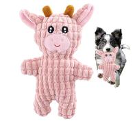 Fbinys Tough Plush Squeaky Dog Toys, Stuffed Animal Chew Toy, Interactive Puppy Teething Toy, Durable Pet Plaything, Soft Bite-Resistant Fabric, Ideal for Small & Medium Dogs