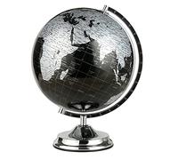 FBJAMZ Globo terráqueo con Soporte metálico, decoración educativa para Escritorio de Oficina, Escuela o Sala de Estudio, Divertido Mapa del Mundo para Aprender.