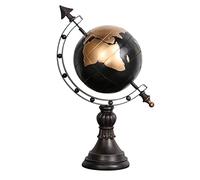 FBJAMZ Globo terráqueo Decorativo, Ideal para Oficina o Estudio, Globo de Resina con Soporte, Globo geográfico Educativo, decoración Elegante para la Sala de Estar.