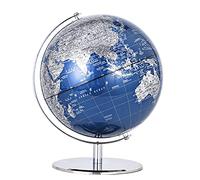 FBJAMZ Globo terráqueo Giratorio con Soporte, Globo geográfico de Escritorio Educativo para Adultos, investigación y una Experiencia de Aprendizaje Divertida.