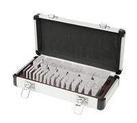 FBJAMZ Juego de Prisma oftálmico óptico, Kit de Prisma oftálmico, con Lente de 22 Piezas y Caja de Aluminio, para Hospital, clínica oftálmica