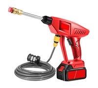 FBJAMZ Limpiadora eléctrica inalámbrica de Alta presión, Pistola de Agua para Lavado de Autos, batería Recargable portátil, Limpieza para jardín y hogar, Potente Limpieza inalámbrica.