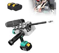 FBJAMZ Máquina automática para tendido de Cables, Herramienta para cableado eléctrico de Paredes, Dispositivo de roscado para decoración de tuberías con alimentación por batería Dual. (2xBattery)