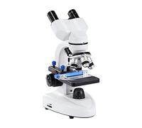 FBJAMZ Microscopio biológico Binocular de protección Ocular 40X-2500X Cabeza Experimental 360 ° Giratorio, Aumento Focal Continuo