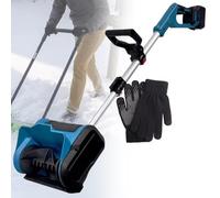 FBJAMZ Pala quitanieves, soplador de Nieve Manual Desmontable, Carga inalámbrica, pavimento comunitario, Patio, Motor con escobillas y 2 baterías. (Brushlessmotor 2Battery)