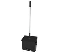 FBK 80200 - Recogedor plegable con asa, aluminio, 330 x 310 x 125 mm, color negro