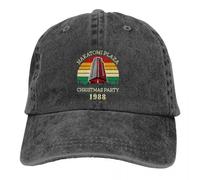 FBKKFCL Gorra de béisbol Retro Nakatomi Plaza Hombres Gorras de Vaquero Protección Visor de Mujer Fiesta de Navidad Die Hard 1988 Gorra Bruce Willis