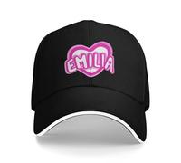 FBKKFCL Música Punk 2025 Emilia Mernes En mi corazón para Aficionados Gorras de béisbol de Camping para Mujeres Hombres Rosa Chica Y2K Sombreros de Padre Sombrero de Padre Camionero