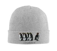FBKKFCL Tengo Que ser yo Pingüino Rockhopper Pingüinos Tejiendo Gorros Casuales Gorros Sombreros Hippies Sombreros elásticos Personalizados