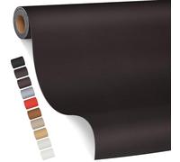 FBKOQKU Cuero Adhesivo Parches, 100 x 200 cm Cuero Adhesivo Para Tapizar, Parches de Cuero Adhesivos Polipiel Adhesiva para Sofá, Asiento de Coche, Muebles, Chaquetas（Café）
