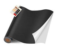 FBKOQKU Cuero Adhesivo Parches, 40 x 400 cm, Adhesivo para Tapizar, Parches de Polipiel Adhesiva para Sofá, Asiento de Coche, Muebles, Chaquetas (Negro)