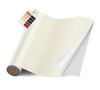 FBKOQKU Cuero Adhesivo Parches, 40 x 400 cm Cuero Adhesivo Para Tapizar, Parches de Cuero Adhesivos Polipiel Adhesiva para Sofá, Asiento de Coche, Muebles, Chaquetas（Marfil blanco）