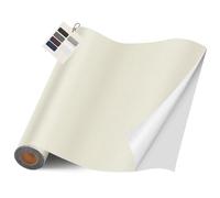 FBKOQKU Cuero Adhesivo Parches, 40 x 400 cm Cuero Adhesivo Para Tapizar, Parches de Cuero Adhesivos Polipiel Adhesiva para Sofá, Asiento de Coche, Muebles, Chaquetas（Plano Blanco）