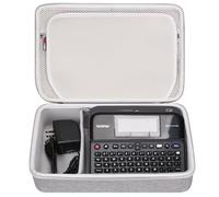 FBLFOBELI Estuche rígido de Transporte para etiquetadora Brother P-Touch PTD410/PTD600/D610BT (Gris)