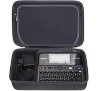 FBLFOBELI Estuche rígido de Transporte para etiquetadora Brother P-Touch PTD410/PTD600/D610BT (Negro)