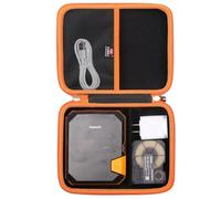 FBLFOBELI Estuche rígido para etiquetadora industrial Makeid P31, impresora de etiquetas de transferencia térmica, soporte de almacenamiento portátil con Bluetooth (solo funda)