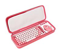 FBLFOBELI - Funda rígida de EVA compatible con teclado inalámbrico mecánico y mouse inalámbrico POP de Logitech POP, Rosado, Moderno