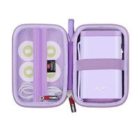 FBLFOBELI Funda rígida para máquina etiquetadora Nelko P21/TYPONOS P21/Niimbot D11/Phomemo D30 D35/JADENS D11/ORGBRO X1 X3 S001, bolsillo de malla para accesorios de cinta de impresora de etiquetas