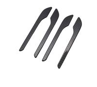 FBOIUYPL Manija De Puerta Exterior Coche Para Modelo 3 Para Y 2022 2023 2024 Cubierta Pasta Fibra Carbono ABS Accesorios 4 Unids/set