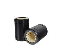 FBPQRCONS Cojinete Lineal de Fibra de Nailon autolubricante, Manguito Deslizante de plástico de ingeniería LM10, LM12, LM16, LM20, LM25, LM30-50, 1 Unidad(Motor with Bracket,RJUM-12 12X22X32mm)