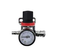FBPQRCONS Válvula reguladora de presión de Aire neumática AR2000 G1/4, Control de Alivio de presión del compresor de Aire con Accesorios, Unidad de procesamiento de Fuente, válvula(AR2000 SM PM)