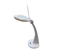 Fbright Led EB1951950 Flexo Led Lupa Aumento 3X/12X 4W 6500K 100º 230V, Blanco