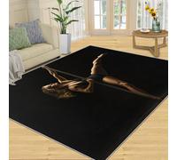 FBRUIEG Alfombra sexy para sala de estar, alfombra de baile para dormitorio, antideslizante, lavable, alfombra de pelo bajo para suelos de madera dura, 80 x 150 cm