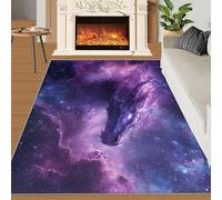 FBRUIEG Magic Dragon - Alfombra para niños, alfombra de dragón para decoración del hogar, alfombra de dragón genial para habitación de niños, alfombra de mitología occidental para dormitorio, tapetes