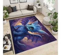 FBRUIEG Magic Dragon - Alfombra para niños, alfombra de dragón para decoración del hogar, alfombra de dragón genial para habitación de niños, alfombra de mitología occidental para dormitorio, tapetes