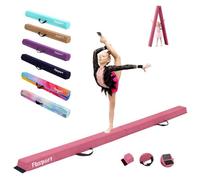 FBSPORT 270CM Viga de Equilibrio Plegable, Viga de Equilibrio de Gimnasia, Viga de Equilibrio de Capa Flocada, Equipo de Equilibrio para Niños, Fitness/Entrenamiento/Gimnasia/Ejercicio