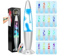 FBSPORT lampara de lavaLamp,17 decoloración Lámpara efecto relajante,Luces nocturnas LED lámparas de lavanda para la decoración del dormitorio, lámparas de oficina adolescentes y niños