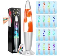 FBSPORT lampara de lavaLamp,17 decoloración Lámpara efecto relajante,Luces nocturnas LED lámparas de lavanda para la decoración del dormitorio, lámparas de oficina adolescentes y niños