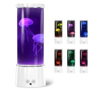 FBSPORT Lampara Medusa Jellyfish Aquarium Lamp 17 Cambios de Color Casa Decoración Control Remoto Alimentado por Batería/USB para Niños Adultos Regalo de Cumpleaños
