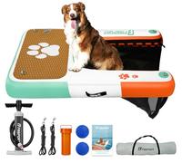 FBSPORT Rampa Inflable para Barco, rampa de Agua Flotante para Piscina, Barco, Escalera Flotante de EVA Antideslizante para Perros de hasta 220 Libras, rampa de Piscina para Perros de hasta 220
