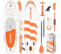 FBSPORT Tabla Paddle Surf Hinchable 335cm, Sup Board con 15cm de Grosor Extra, 160 kg Capacidad de Carga, Juego Completo con Remo Ajustable, Bomba & Accesorios, Viajes de Yoga Surf